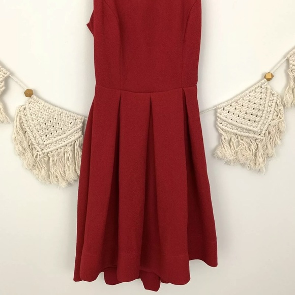 Lulus Test Drive Open Back Strappy Red Pleated Dress - Picture 7 of 8